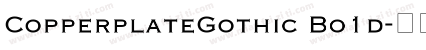 CopperplateGothic Bo1d字体转换